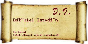 Dániel István névjegykártya