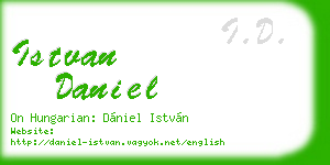 istvan daniel business card