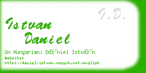 istvan daniel business card